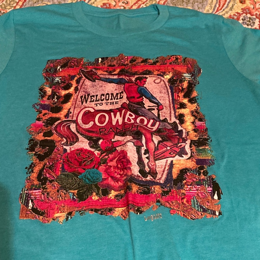 Turquoise Cowboy T Shirt S